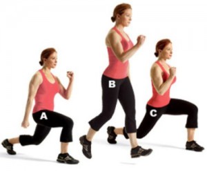 walking lunge sequence